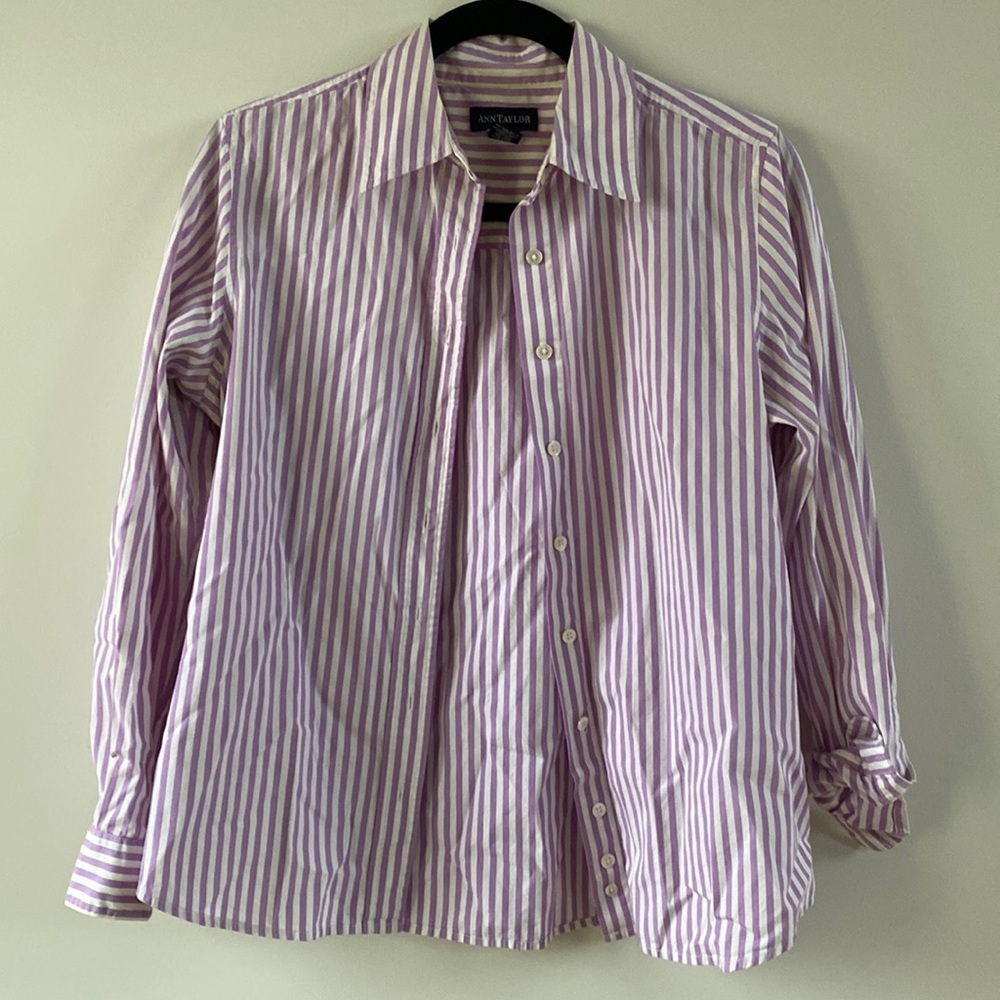 Striped button down